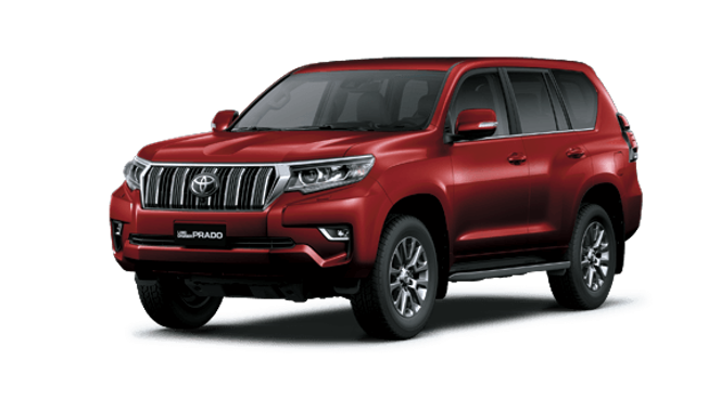 toyota land cruiser prado đỏ