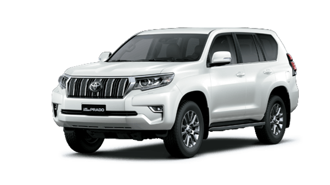 toyota land cruiser prado trắng